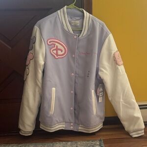 Disney Lavender and White Varsity Jacket